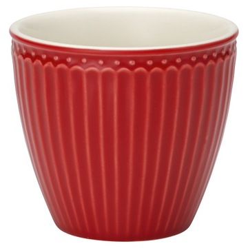 KUBEK PORCELANOWY latte Alice Red Green Gate, 250 ml