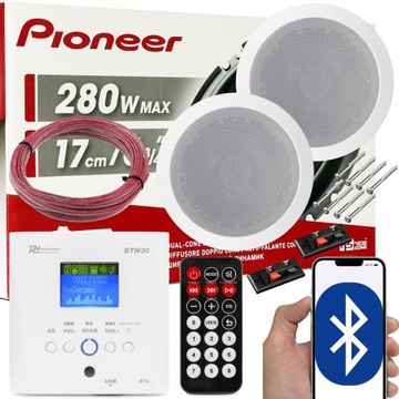 PIONEER NAGŁOŚNIENIE SUFITOWE 2 GŁOŚNIKI NATYNKOWY