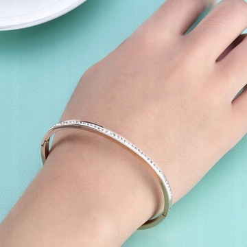 Fashion Jewelry Bangle Bracelets With Two Lin