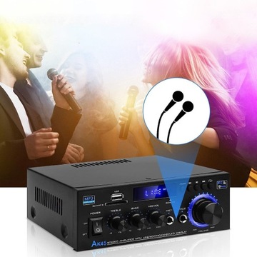 ЦИФРОВОЙ УСИЛИТЕЛЬ HIFI BLUETOOTH 5.0 AK45 МИНИ-АУДИОПЛЕЕР + ПУЛЬТ ДУ