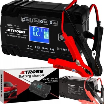 Зарядное устройство выпрямителя 12 В 24 В для аккумуляторов автомобилей и мотоциклов