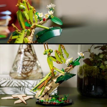 КОЛЛЕКЦИЯ НАСЕКОМЫХ LEGO IDEAS ИГРУШЕЧНЫЕ БЛОКИ «БАБОЧКА МОЛИТСЯ МАНТИЗМ ПЧЕЛА»