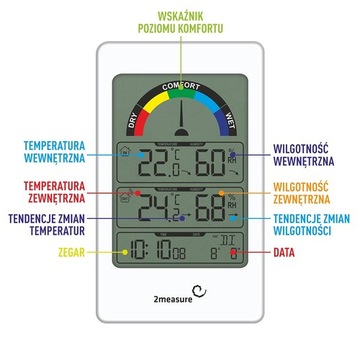 МЕТЕОСТАНЦИЯ ТЕРМОМЕТР ВЛАЖНОСТИ ЧАСЫ BIOWIN