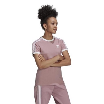 T-shirt Damski adidas HB9485 3 STRIPES Różowy 36