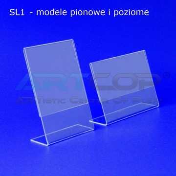 A7 UPPER - Подставка L-образного типа из PLEXI, рамка для ценового описания