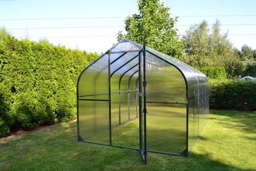 ПОЛИКАРБОНАТ ТЕПЛИЧНЫЙ ТОННЕЛЬ 10М2 250Х400 ПТФ ПОЛЬША АЛЮМИНИЙ ГРАФИТ