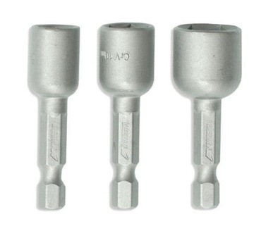 DEDRA ZESTAW NASADEK MAGNETYCZNYCH 8,10,13X48MM