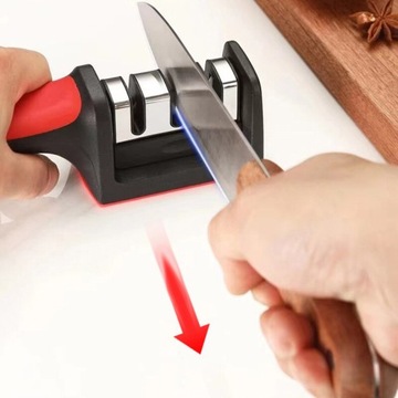 ТОЧИЛКА ДЛЯ ЗАТОЧКИ КУХОННЫХ НОЖЕЙ, НОЖНИЦ, ТРЕХФАЗНАЯ КОЛЕСО 3в1