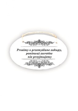 Zawieszka Elipsa 01 - Prosimy o przemyślane zakupy