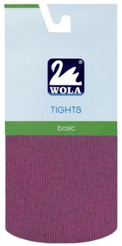 КОЛГОТКИ WOLA ИЗ ХЛОПКА 116/122 ФИОЛЕТОВЫЙ C93