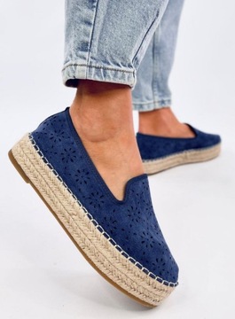 Espadryle ażurowe RIGOIS BLUE 38