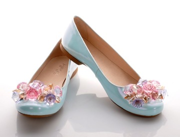 Балетки, кожа, КАМНИ, ЦИРКОНИЙ, ОТДЕЛКА РОЗ, BULLET42