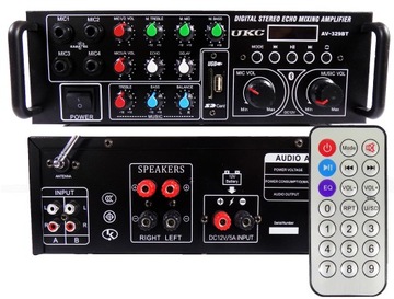 AMPLITUNER WZMACNIACZ STEREO BLUETOOTH USB RADIO