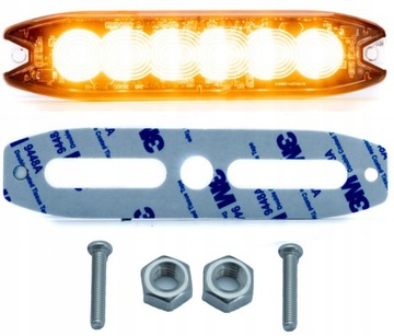 STROBOSKOP LAMPA OSTRZEGAWCZA LED 18W 12 - 24V