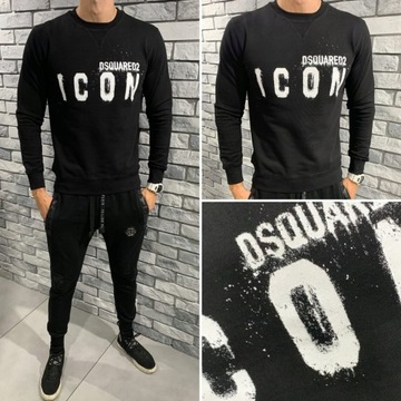 DSQUARED2 r. XXL bluza logo D2 DSQ SPRAYED icon