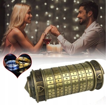 СЕЙФНЫЙ ЗАМОК КОД ДА ВИНЧИ КРИПТЕКС С КОЛЬЦАМИ