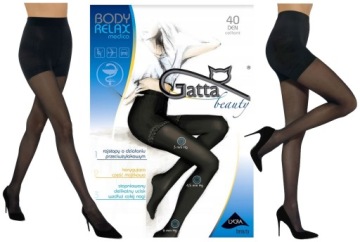 RAJSTOPY MODELUJĄCE GATTA BODY RELAX MEDICA 40 DEN 3-M NERO