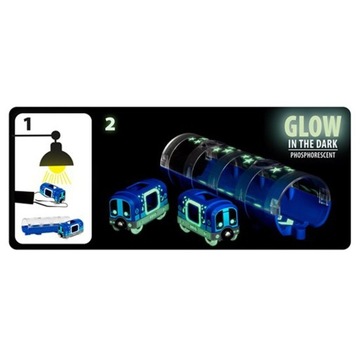 НАБОР BRIO СВЕТЯЩИЙСЯ В ТЕМНОТЕ МЕТРО С ТУННЕЛЕМ