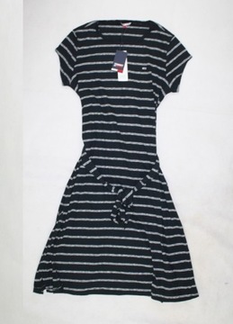 Tommy Hilfiger sukienka Tommy Jeans Stripe DW0DW09935 -midi - oryginalna -M