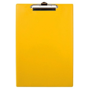 Deska z klipem klipsem clipboard podkładka pojedyncza PVC PCV Tres A4 żółta