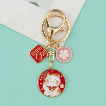 Bodhi Cat Paw Pendant Key Chain Chinese Lucky Pend