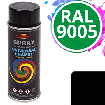 Farba uniwersalna Spray Champion Matowa 400 ml RAL 9005
