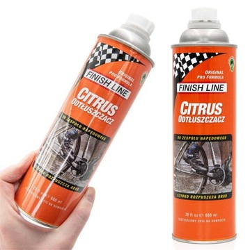 Odtłuszczacz napędu rowerowego Finish Line Citrus 600 ml
