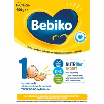 BEBIKO 1 MLEKO POCZĄTKOWE DLA NIEMOWLĄT 600G