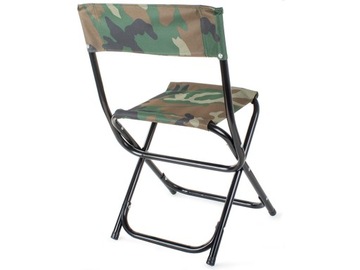 Складное камуфляжное кресло для рыбалки, большое и прочное.