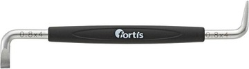 Fortis Wkrętak dwustronny kątowy płaski 4mm