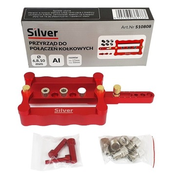 PRZYRZĄD DO POŁĄCZEŃ KOŁKOWYCH KOŁKOWNICA SZABLON TULEJE 6MM 8MM 10MM
