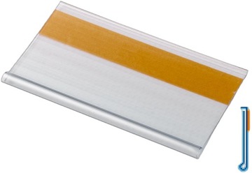 LISTWA CENOWA SAMOPRZYLEPNA BEZBARWNA 30X90 MM – 100 SZT