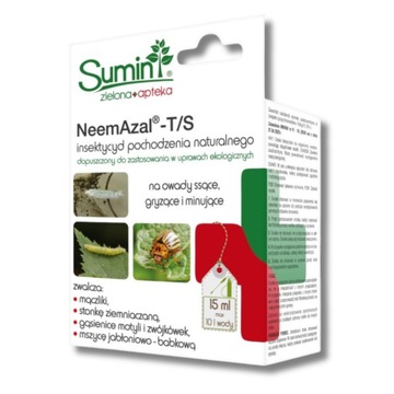 Środek Do Zwalczania OWADÓW Szkodniki Stonka Mączliki Sumin NeemAzal 15 ml