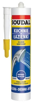 Soudal Silikon sanitarny biały do łazienki 280ml