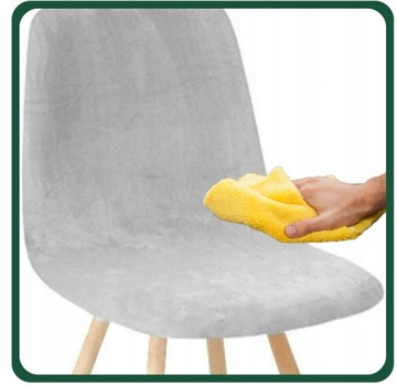 НАБОР ИЗ 4 ШТ. ЧЕХЛЫ ДЛЯ СКАНДИНАВСКОГО СТУЛА СВЕТЛО-СЕРЫЙ ВЕЛЮР