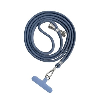 Smycz do telefonu Crossbody Safety Tether Szaro-niebieska