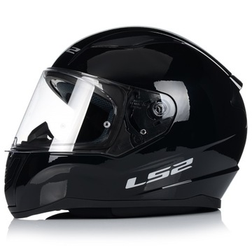 KASK MOTOCYKLOWY M LS2 FF353 RAPID II CZARNY POŁYSK 22.06 M