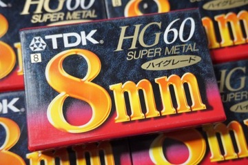 КАССЕТА ДЛЯ КАМЕРЫ Видео8 TDK MP HG60 60 мин СУПЕР МЕТАЛЛ