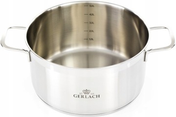 Gerlach Cookware Set Made of Stainless Steel 18/10 with 8