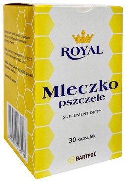 Mleczko pszczele odporność ROYAL 30kaps. BARTPOL