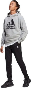 KOMPLET DRES MĘSKI BLUZA Z KAPTUREM SPODNIE JOGGERY BIG LOGO TERRY ADIDAS