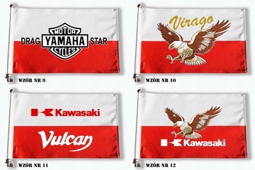 ФЛАГ МОТОЦИКЛА на полюсе Польша 19 х 35см