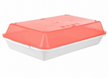 POJEMNIK KUCHENNY PROSTOKĄTNY Z PRZYKRYWKĄ 29X18