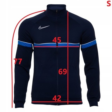 Y3215 NIKE Bluza Męska Sportowa Rozpinana Academy 21 r. S