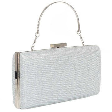 СЕРЕБРЯНЫЙ БЛЕСКОВЫЙ Клатч МОДНАЯ ВЕЧЕРНЯЯ СУМКА НА СВАДЬБУ