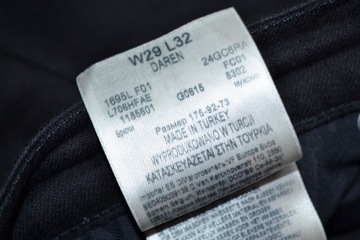 LEE DAREN CLEAN BLACK L706HFAE SPODNIE JEANS 29/32