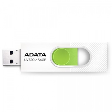 ADATA Pendrive UV320 64GB USB3.2 biało-zielony
