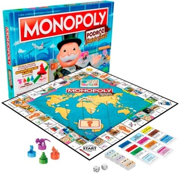 GRA MONOPOLY PODRÓŻ DOOKOŁA ŚWIATA HASBRO F4007