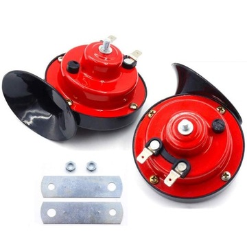 KLAKSON SAMOCHODOWY ŚLIMAK 12V DWUTONOWY 120 dB