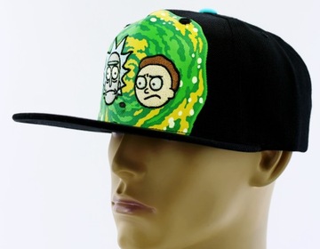 Czapka z prostym daszkiem męska Rick and Morty SNAPBACK 56-60cm czarna